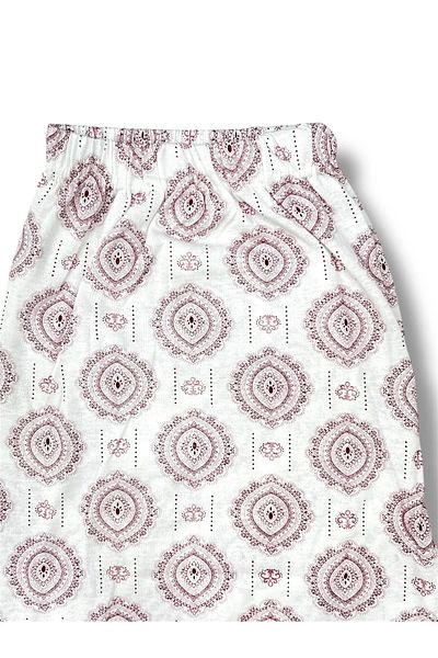 Erdenay Tekstil Patterned Combed Cotton Women's Pajama Bottoms