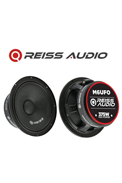 Reiss Audio Rs-m6ufo En Iyisini Isteyenlere Çifti 750w-300w Rms Metal Kapaklı 16cm Oto Midrange Hoparlör