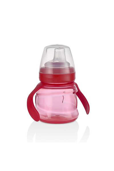 MOOMA Kindy Sippy-Free Educational Water Drinking Cup 200 ml 6 Months - Red