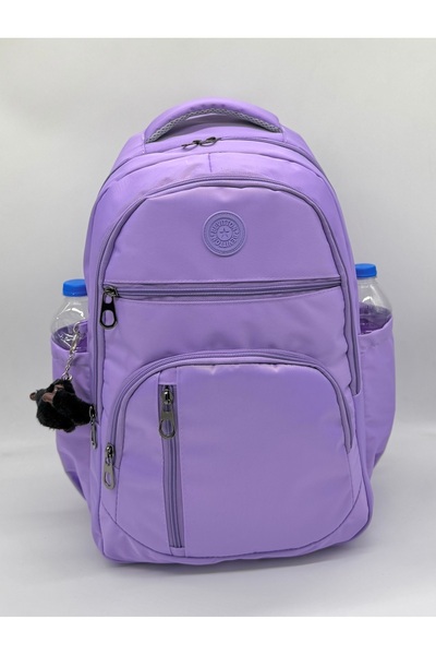 Bevitton 1710 Lila Suya Dayanıklı Kumaş Okul Çantası Unisex Okul Sırt Çantası