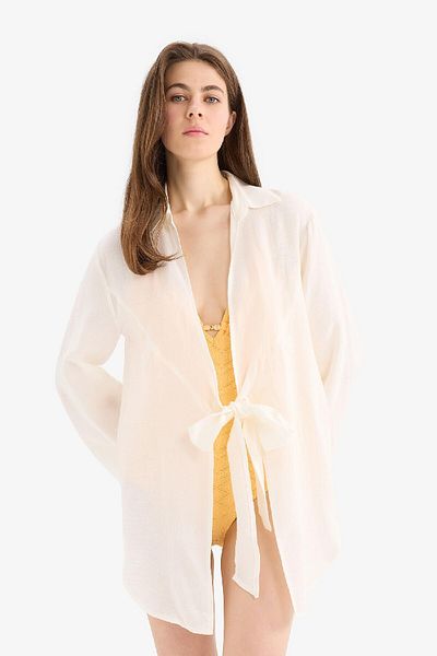 DeFacto Fall in Love Strandkleidung aus Musselin mit normaler Passform B7333AX25SM