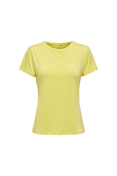 ONLY Zero Collar Standard Pattern Light Yellow Women's T-shirt15281098