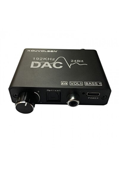 KEEPRO Ses ayarlı dijital analog çevirici bas ayarlı optik rca çevirici 192 k...