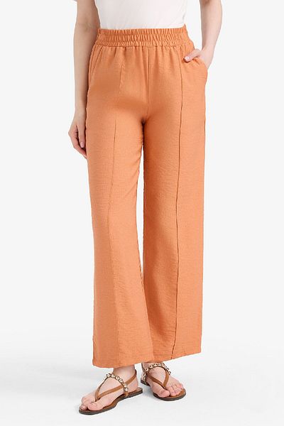 DeFacto Regular Fit Flexible Waist Pocket Straight Leg Trousers F0984Ax25Sm