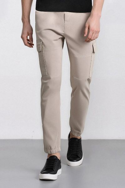 DeFacto Παντελόνι Jogger Gabardine - Ελαστική μέση, τσέπη Cargo και ελαστικό πόδι E1037ax24wn