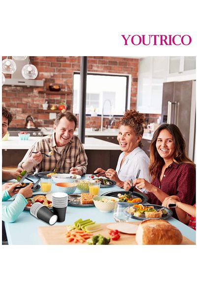 Youtrico Disposable Tableware 20 Pieces 23/18cm Ideal For 10 People- For Wedding Plating/birthday Party