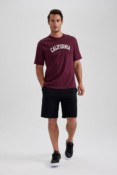 DeFacto Tricou cu mânecă scurtă imprimat cu decolteu rotund B0656axns