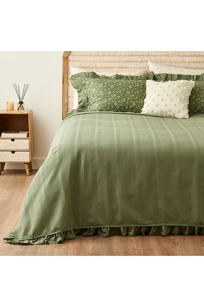 Bella Maison 100% Cotton Paloma Double Pique Set Khaki (200X220 cm)