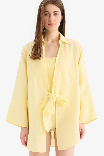 DeFacto Fall in Love Strandkleidung aus Musselin mit normaler Passform B7333AX25SM