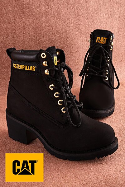 Caterpillar Black Leather Kadın Bot & Bootie CAT0111083401