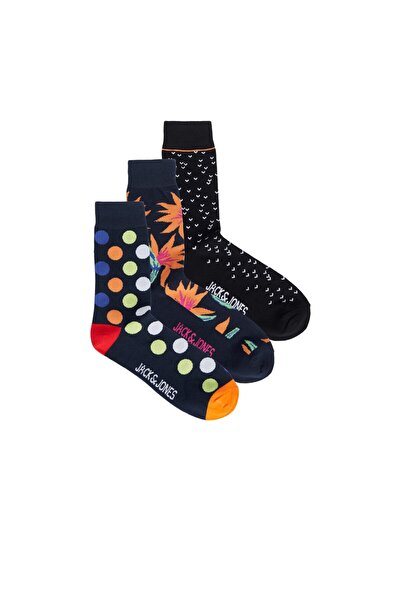 Jack & Jones Jack&Jones Чорапи за мъже, 3 чифта - с шарки, удобни, за всеки ден