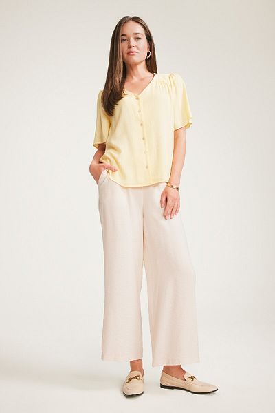 DeFacto Regular Fit Pocket Detailed Wide Leg Trousers F0988Ax25Sm