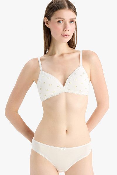 DeFacto Biustonosz First Bra z koronkowymi zdobieniami - Fall in Love E7043AX25SM