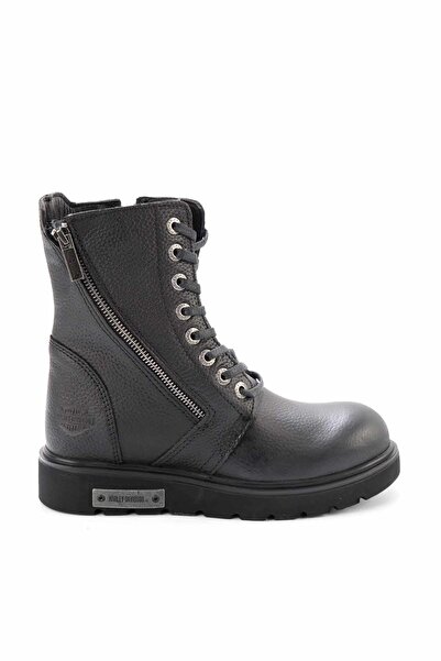 Harley Davidson Black Leather Kadın Bot & Bootie HD0777063703