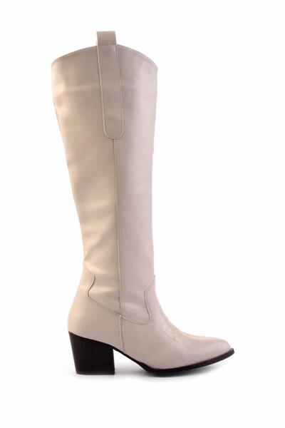 Bambi Bej Kadın Çizme K03828025009