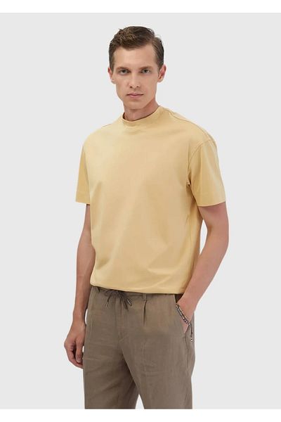 Ramsey Тениска с кръгло деколте Saffron Plain, 100% памук