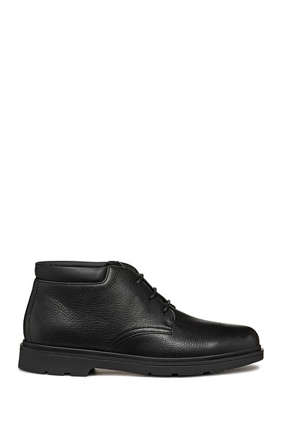 Geox Men's Black Spherica Ec1 Lace-Up Leather Casual Boots U36D1B00046C9997