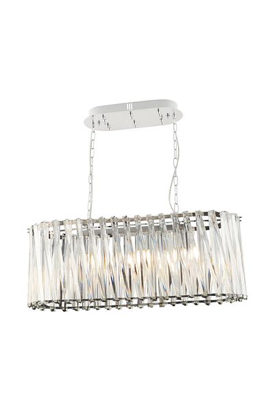 Apliqa Lustra Cristal HubRom, SAUCER 3963-80-CH 82x88 cm 6xE14-40W Crom