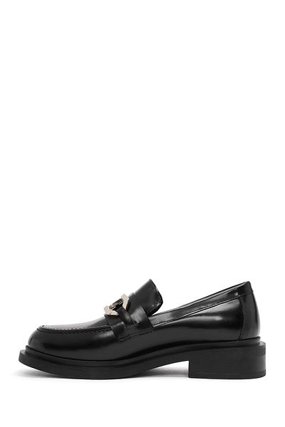 Derimod Black Leather Loafer - Buckle Detailed, Masculine, 24Wfd 200922