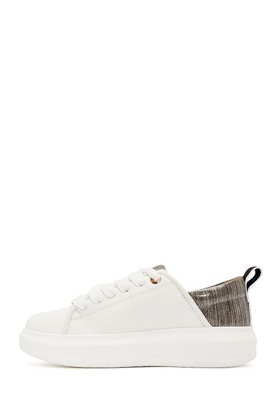 Derimod Acbc X Derimod White Women's Sneakers - Thick Sole, Lace-Up, 24Wfd 435014