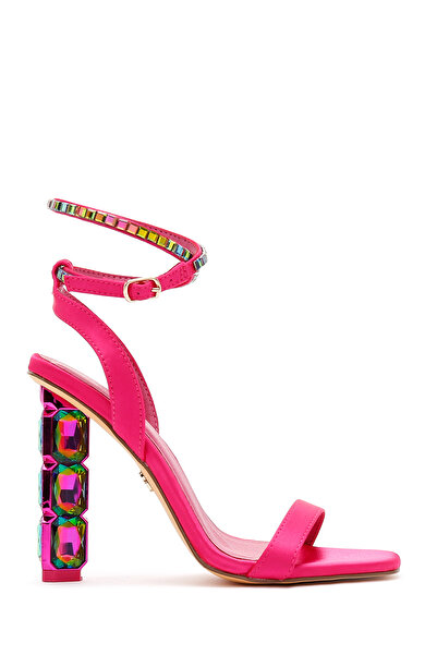 Derimod Pink High Heeled Ankle Strap Women's Sandals - 24sfd44156f