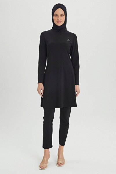 Zühre Μαύρο Ολόσωμο Μαγιό 4 τεμαχίων ZM-0020