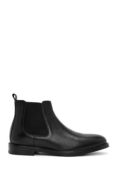 Derimod Men's Black Leather Chelsea Boots 24Wfd 756318