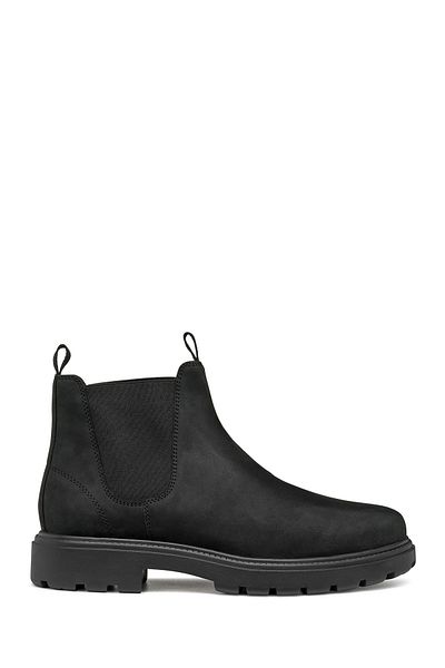 Geox Men's Black Leather Chelsea Boots - Spherica Ec7, U46Fra000Ffc9999