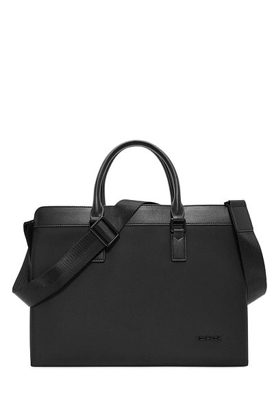 Derimod D-Pack Men's Black Long Strap Briefcase 24Wbd 301218