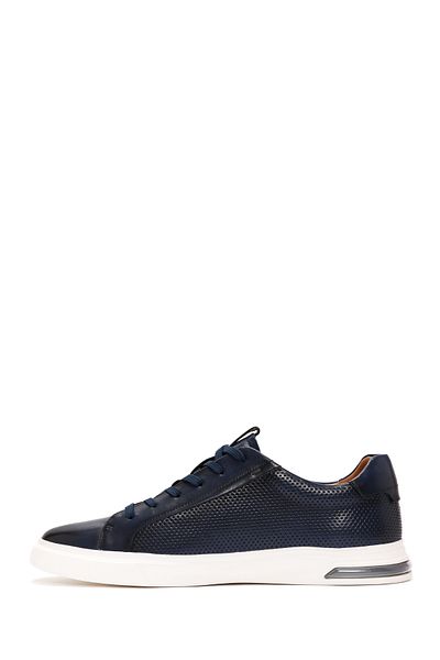 Derimod Men's Navy Blue Lace-Up Leather Sneaker 25Sfd 690518