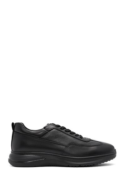 Derimod Men's Black Lace-Up Leather Casual Sneaker 24Wfd 676914