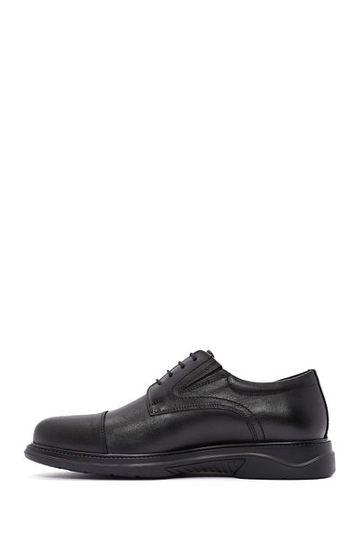 Derimod Men's Black Laced Leather Casual Shoes 24Wfd 677518