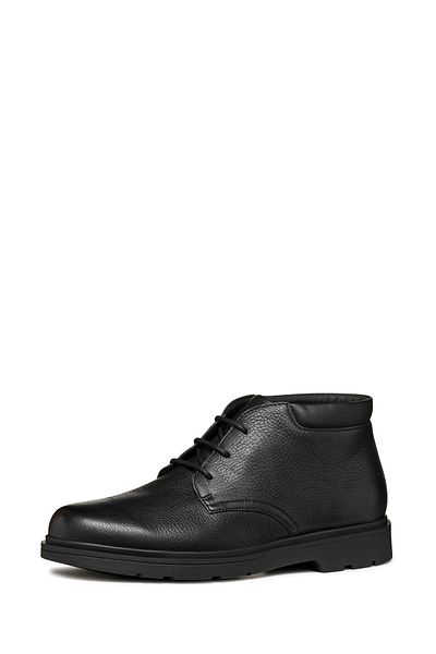 Geox Men's Black Spherica Ec1 Lace-Up Leather Casual Boots U36D1B00046C9997