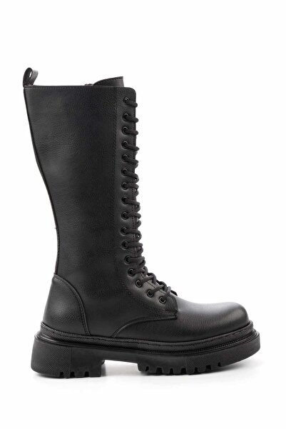 Bambi Siyah Kadın Çizme K03836050209