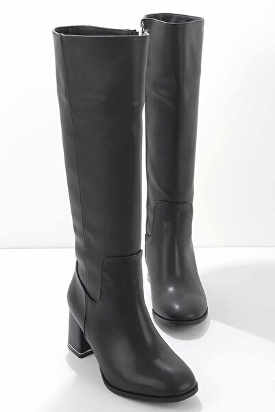 Bambi Siyah Kadın Çizme K03215920209