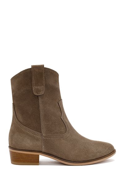 Derimod Mink Suede Women's Cowboy Boots - 24WFD 150510
