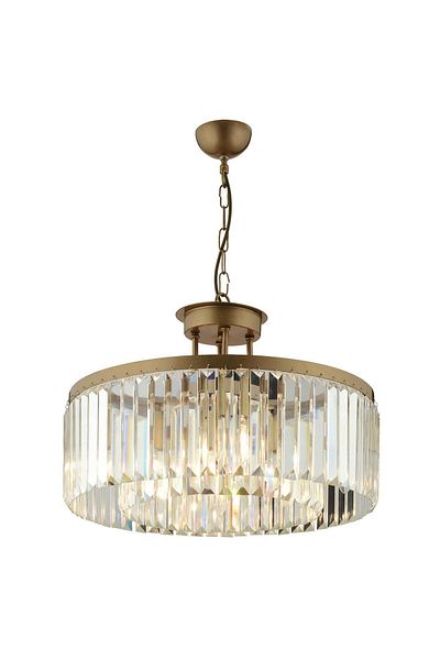 Apliqa Lustra Cristal HubRom, KANVAS 3450-08-FR 45x70 / 8xE14-40W Antiq