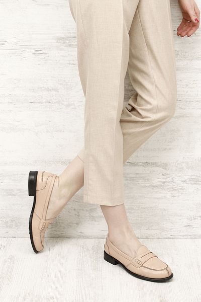 GÖNDERİ(R) Mocasnic cu toc scurt din piele naturală Gön, pantofi casual pentru femei 24138