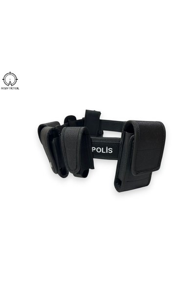a+ aksoy tactical Palaska Multifunctional Tactical Training Belt with Police Writing