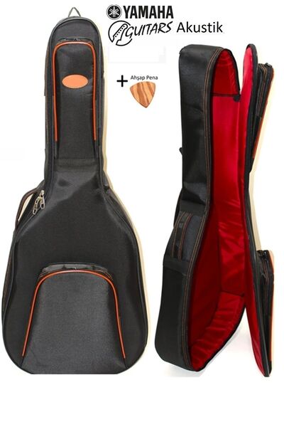 Yamaha Uyumlu Uyumlu Akustik Gitar Kılıfı Taşıma Çantası Gigbag Softcase Ahşap Pena