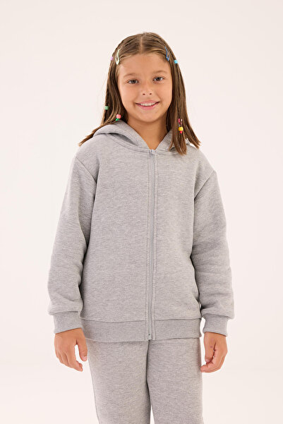 Kinetix Ku Basıc 18kds01 4pr Grı Melanj Erkek Çocuk Eşofman Üstü
