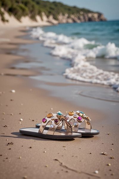 Derimod Black Stone Jelly Slippers - 25Sfe4900Pv