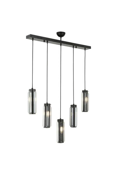 Apliqa Lustra HubRom, NATALI 7000-9040-5S-BL 70x80 cm 5xE14-40W Negru