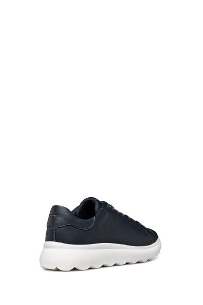 Geox Navy Blue Spherica Lace-Up Men's Leather Sneakers - U45Fua00046C4002