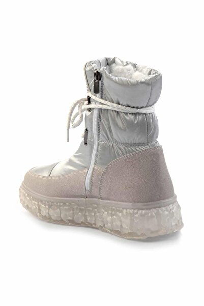 Bambi Parlak Gümüş Kadın Bot & Bootie K02102031467