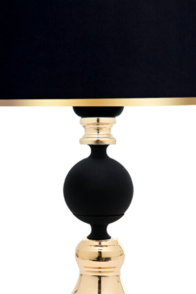 MINIMAL ETICARET VE BILGI TEKNOLOJILERI Omega Contrast Black - Gold - Black - Mini Lampshade