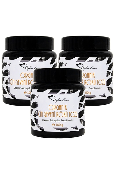 Ayhan Ercan Organik Astragalus Root Çin Geveni Kökü Tozu 100 Gx3 Adet