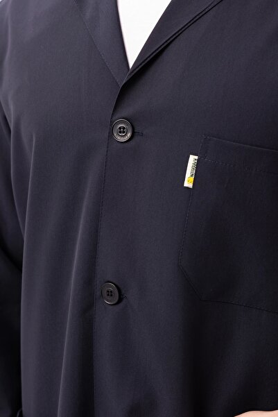 Kardelen İş Elbiseleri Vanessa Alpaca Fabric Classic Lapel Teacher Doctor Pharmacist Labratuvar Men's Work Apron Workwear