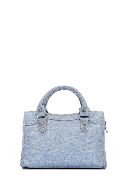 Derimod Women's Blue Long Strap Jean Fabric Crossbody Bag 25Sbd 291326