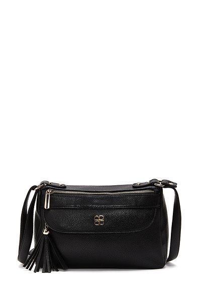 Derimod Women's Black Long Strap Crossbody Bag 25Sbd2107Ft